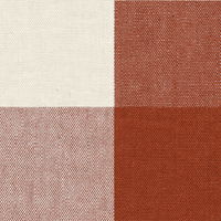 Check Linen - Terracotta